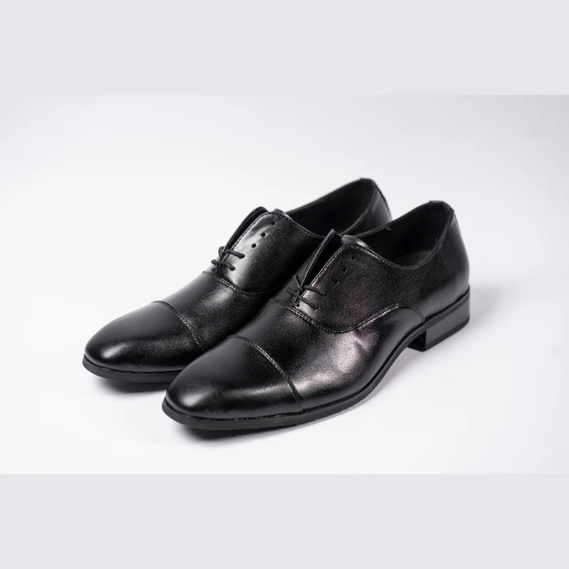 Sapato Social Luxalt - Aumenta Altura 6cm 'Black'