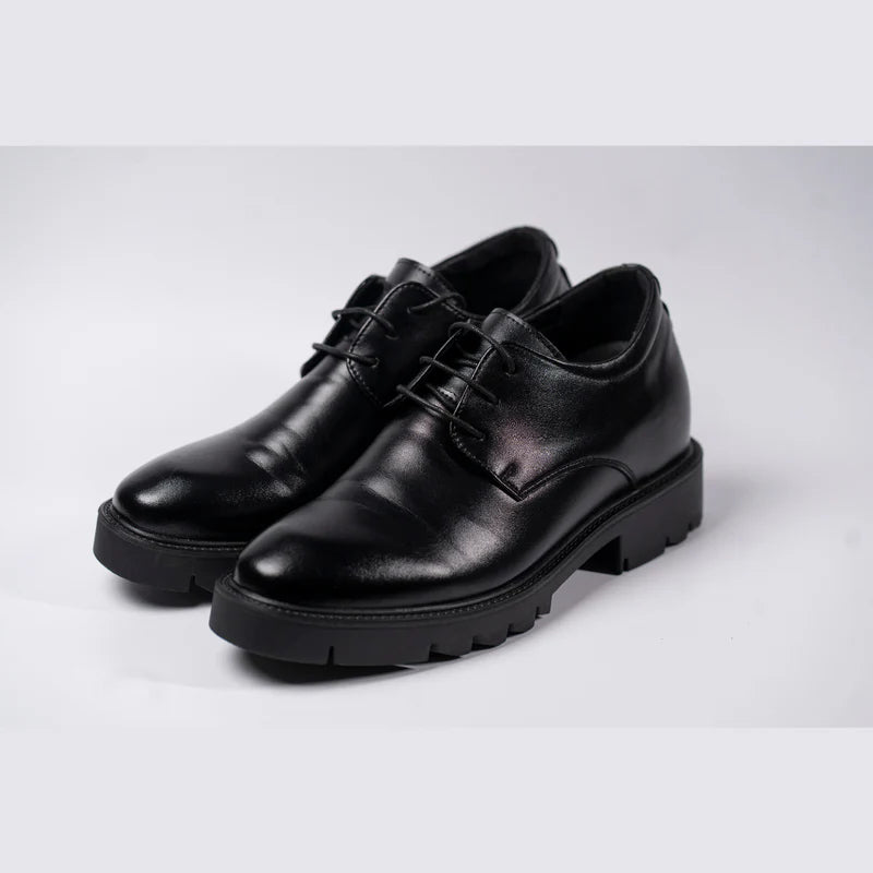 Sapato Social Elevato - Aumenta Altura 9cm -'Black'