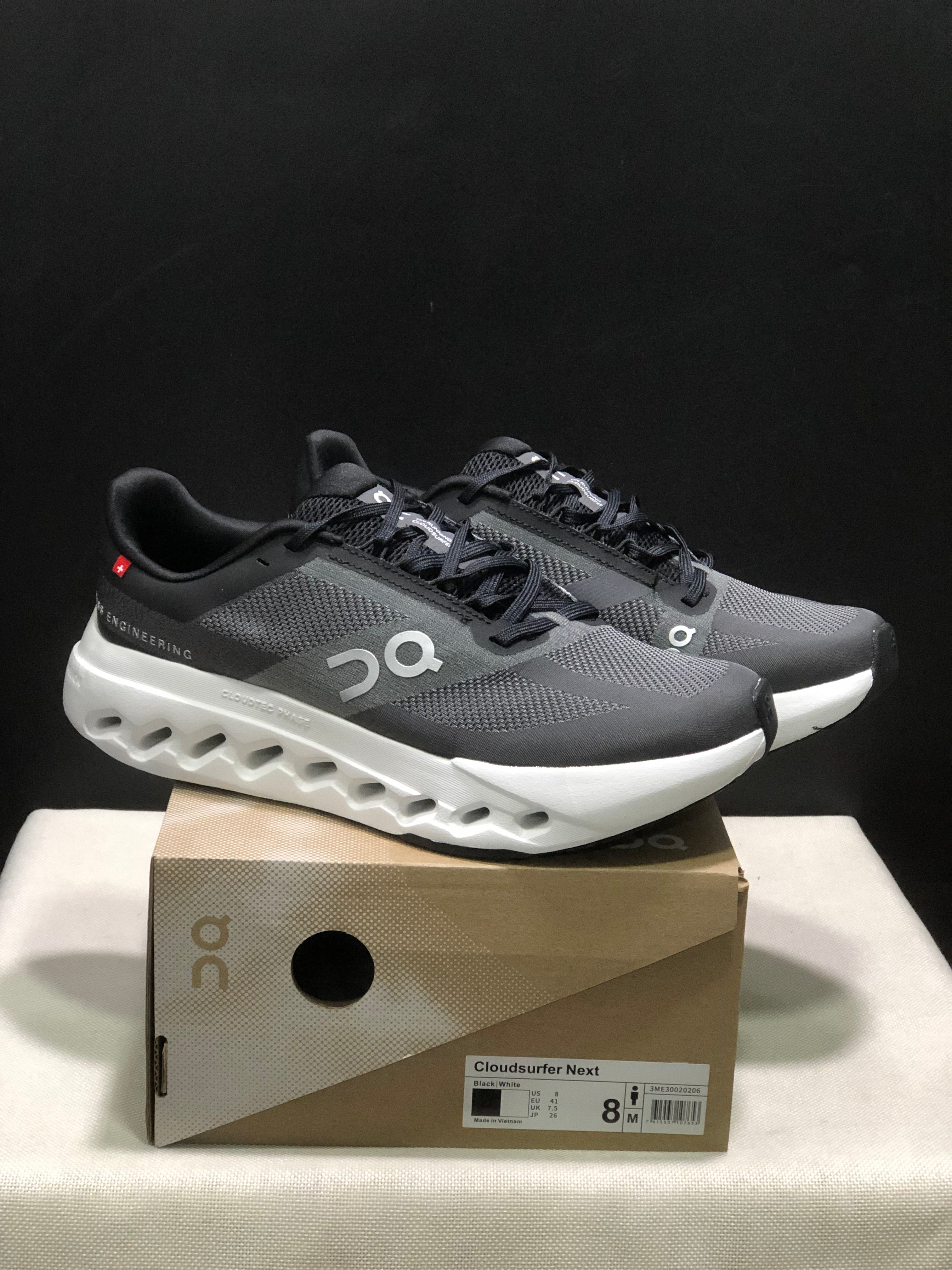 On Cloudsurfer Next 'Black- Sole White'