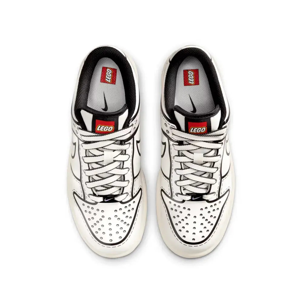 LEGO x Nike Dunk Low GS Sail Black Rush Red