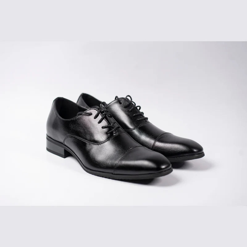 Sapato Social Luxalt - Aumenta Altura 6cm 'Black'