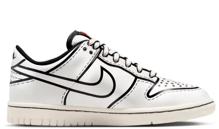 LEGO x Nike Dunk Low GS Sail Black Rush Red