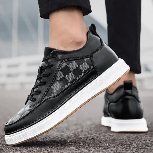 Tênis Casual Urban Lift - Aumenta Altura 8cm 'Black'