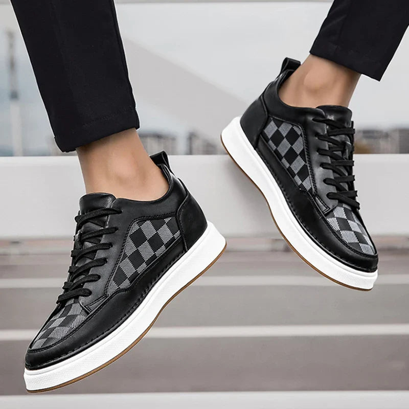 Tênis Casual Urban Lift - Aumenta Altura 8cm 'Black'