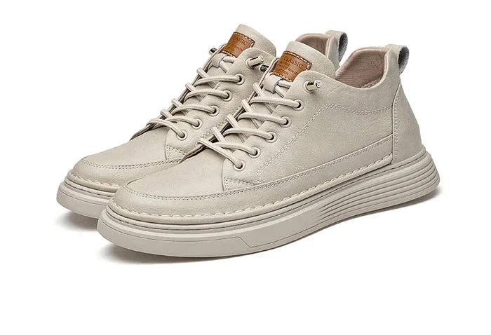 Tênis Casual Summit - Aumenta Altura 6cm - 'Beige'
