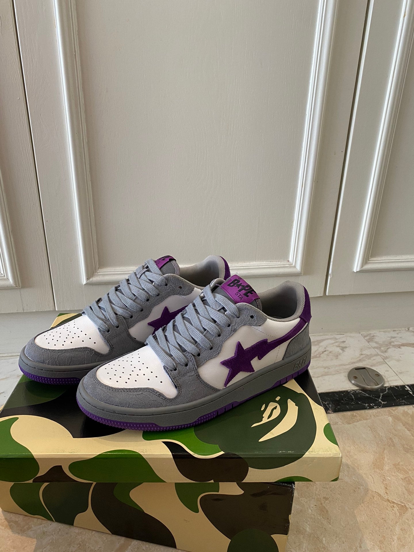 BAPE 'MIST GREY ROYAL PURPLE'